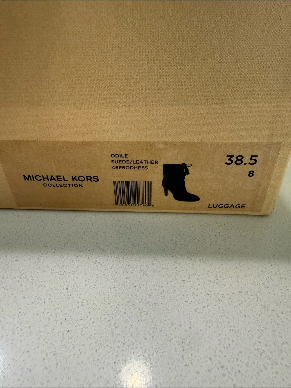 Michael Kors Chestnut Suede Tassel Lace-Up Ankle Booties